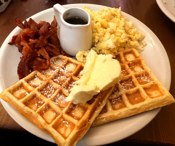Waffle breakfast